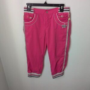 EXR Hot Pink Printed Joggers, 70 (see measurements)